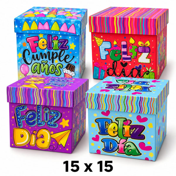 Caja de regalo mediana 15 × 15 × 15 cm Ref 26004M