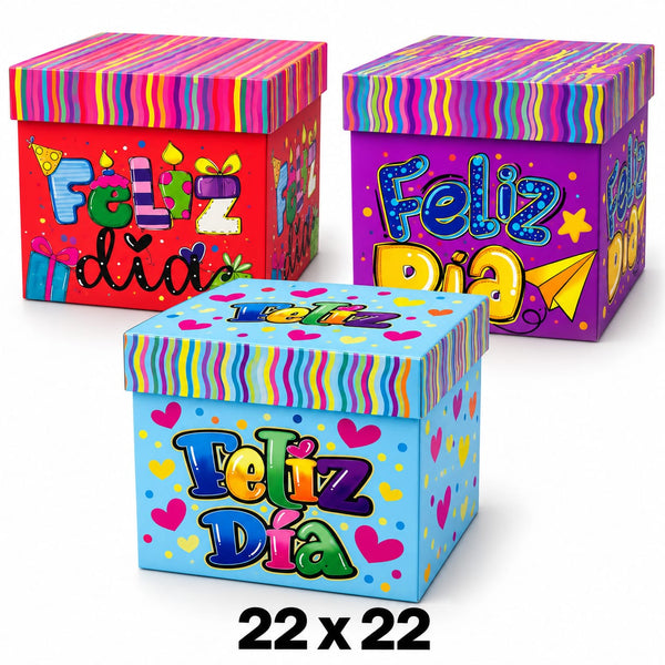 Caja de regalo grande 22 × 22 × 22 cm Ref 26001L