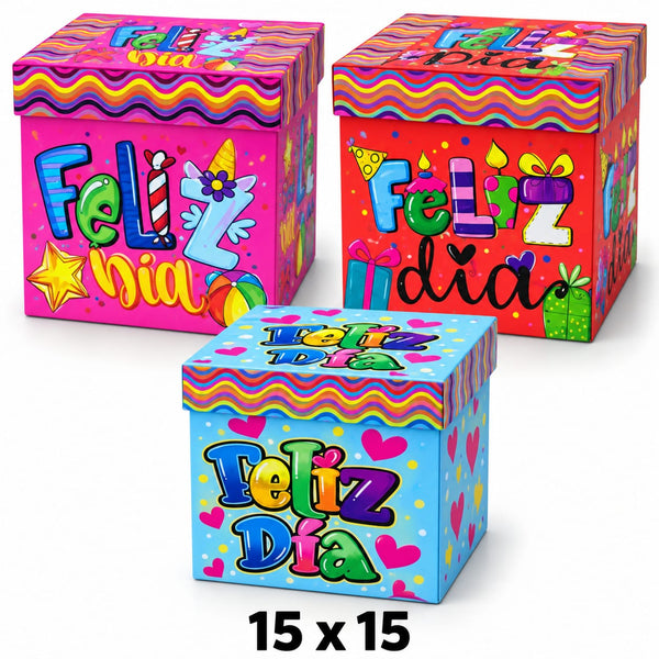 Caja de regalo mediana 15 × 15 × 15 cm Ref 26001M