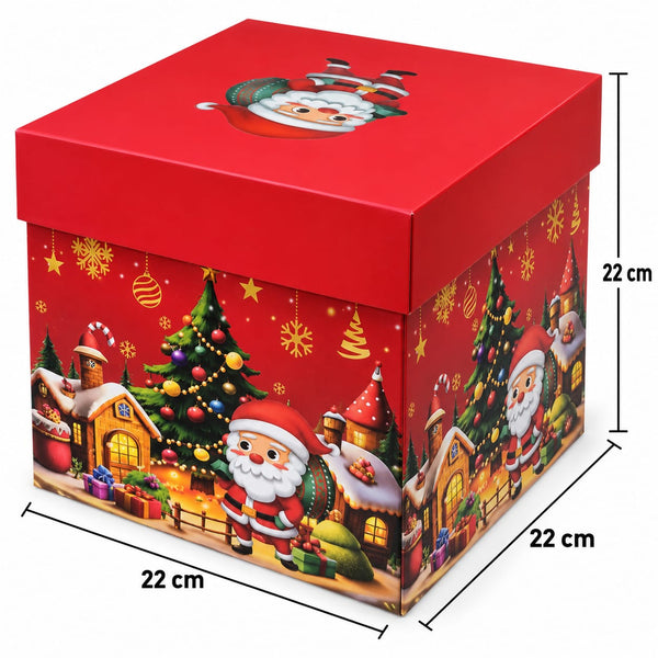 Caja navideña grande 22 × 22 × 22 cm Ref 26005L