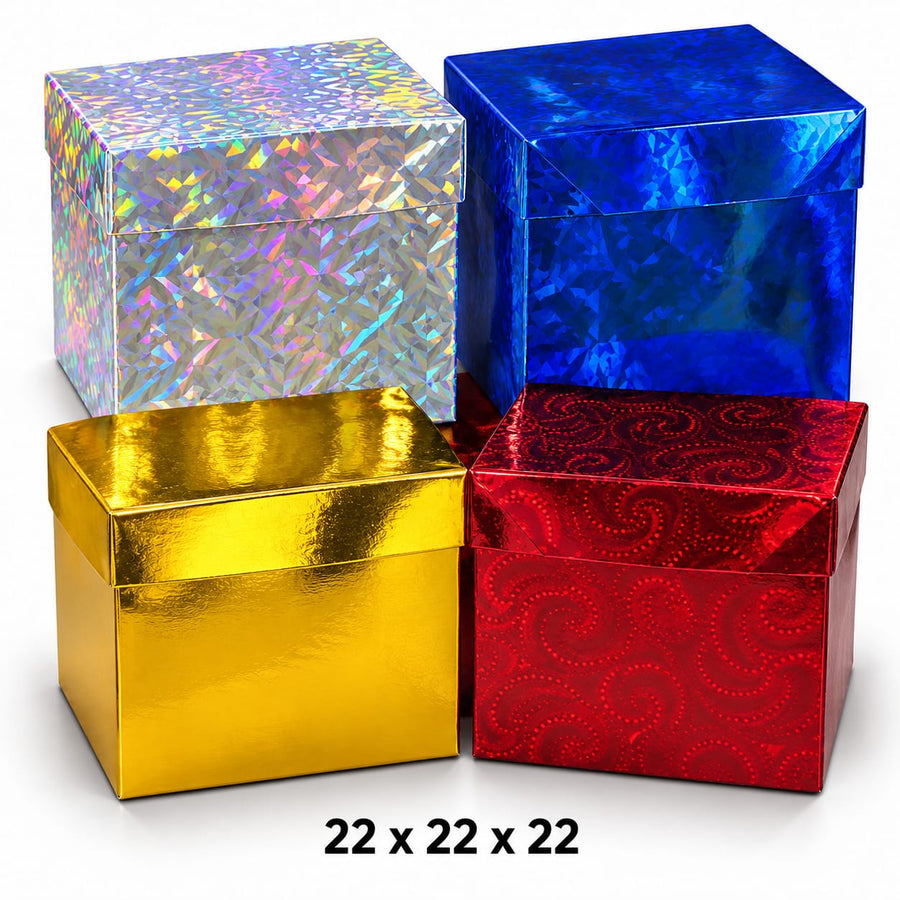 Caja de regalo brillante grande 22 × 22 × 22 cm Ref 26002L