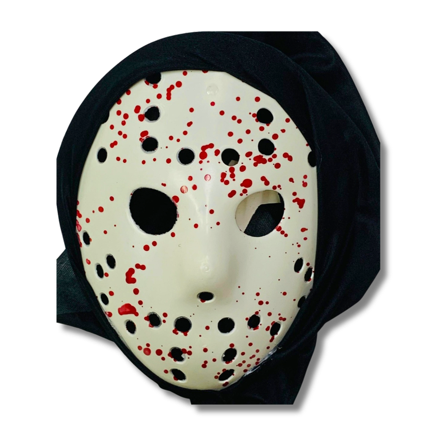 Máscara de terror con capucha y efecto sangre Ref MSC13