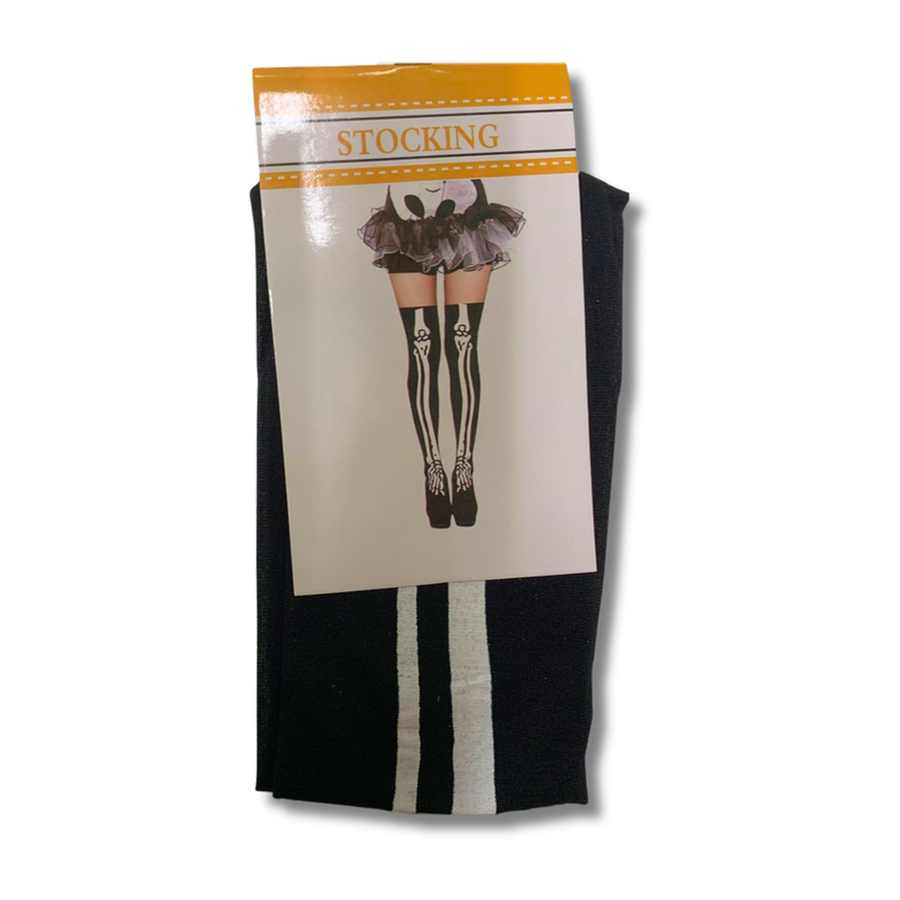 Medias negras con diseño de huesos Ref MH04